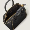 Mini Antigona Bag in Box Leather with Studs Detail Mini Antigona Bag in Box Leather with Studs Detail
