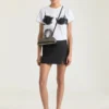 Mini Antigona East-West Bag in Mirror Effect Leather Mini Antigona East-West Bag in Mirror Effect Leather