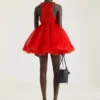 Mini Babydoll Dress with Nylon Frills
