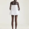 Mini Bustier Dress in Lace with Cape Mini Bustier Dress in Lace with Cape