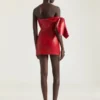 Mini Bustier Dress in Nappa Leather with Bow Mini Bustier Dress in Nappa Leather with Bow