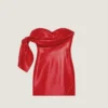 Mini Bustier Dress in Nappa Leather with Bow Mini Bustier Dress in Nappa Leather with Bow