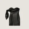 Mini Bustier Dress in Nappa Leather with Bow Mini Bustier Dress in Nappa Leather with Bow