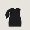 Mini Bustier Dress in Wool and Mohair with Bow Mini Bustier Dress in Wool and Mohair with Bow