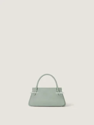 Mini Pinch Bag in Grained Leather
