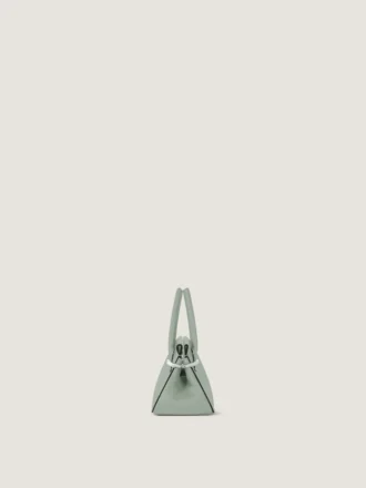 Mini Pinch Bag in Grained Leather