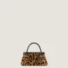Mini Pinch Bag in Pony Effect Leather with Leopard Pattern Mini Pinch Bag in Pony Effect Leather with Leopard Pattern