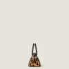 Mini Pinch Bag in Pony Effect Leather with Leopard Pattern Mini Pinch Bag in Pony Effect Leather with Leopard Pattern