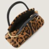 Mini Pinch Bag in Pony Effect Leather with Leopard Pattern Mini Pinch Bag in Pony Effect Leather with Leopard Pattern