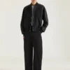 Mix Material Blouson with Givenchy Paris Embroidery
