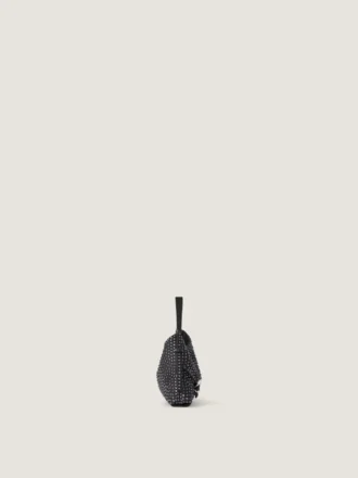 Nano Voyou Bag in Leather with Strass