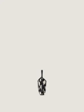 Nano Voyou Bag in Pony Effect Leather with Animal Print