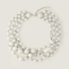 Necklace in Metal, Pearls and Crystals Necklace in Metal, Pearls and Crystals
