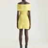 Off-The-Shoulder Mini Dress in Wool Off-The-Shoulder Mini Dress in Wool