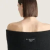 Off-The-Shoulder Mini Dress in Wool Off-The-Shoulder Mini Dress in Wool