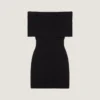 Off-The-Shoulder Mini Dress in Wool Off-The-Shoulder Mini Dress in Wool