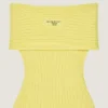 Off-The-Shoulder Mini Dress in Wool Off-The-Shoulder Mini Dress in Wool