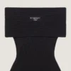 Off-The-Shoulder Mini Dress in Wool Off-The-Shoulder Mini Dress in Wool