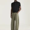 Polo in Cotton with Gros Grain Details Polo in Cotton with Gros Grain Details