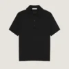 Polo in Cotton with Gros Grain Details Polo in Cotton with Gros Grain Details
