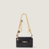 Pout Small Bag in Leather with Lucky Charms Chain Pout Small Bag in Leather with Lucky Charms Chain