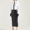 Midi Kickback Skirt in Nappa Leather Midi Kickback Skirt in Nappa Leather