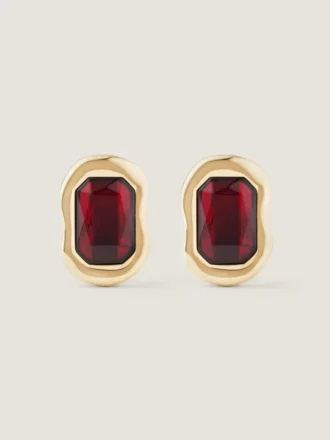 Sculptural Crystal Earrings in Metal and Crystals Sculptural Crystal Earrings in Metal and Crystals