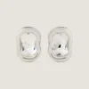 Sculptural Crystal Earrings in Metal and Crystals