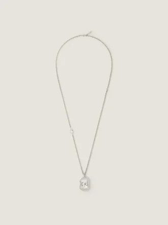 Sculptural Crystal Necklace in Metal and Crystal Sculptural Crystal Necklace in Metal and Crystal