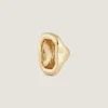Sculptural Crystal Ring in Metal and Crystal Sculptural Crystal Ring in Metal and Crystal