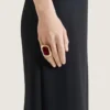 Sculptural Crystal Ring in Metal and Crystal Sculptural Crystal Ring in Metal and Crystal
