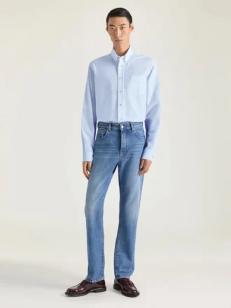 Shirt in Cotton Oxford with Givenchy Paris Jacquard Shirt in Cotton Oxford with Givenchy Paris Jacquard