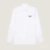 Shirt in Cotton Poplin with Givenchy Stamp Embroidery Shirt in Cotton Poplin with Givenchy Stamp Embroidery