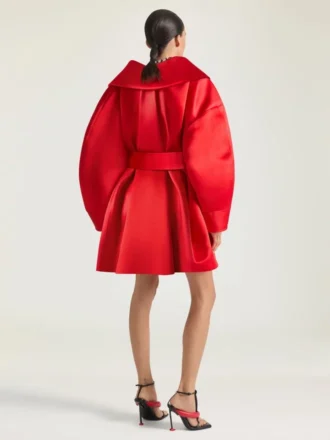 Short Coat in Satin