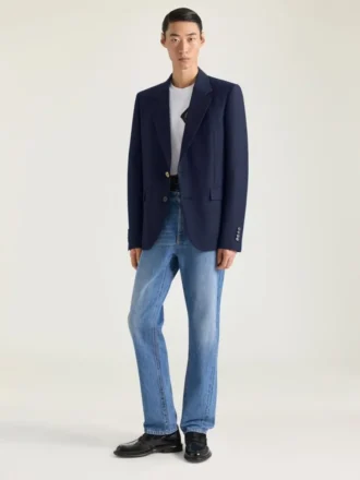 Single-Breasted Blazer in Wool and Mohair Single-Breasted Blazer in Wool and Mohair