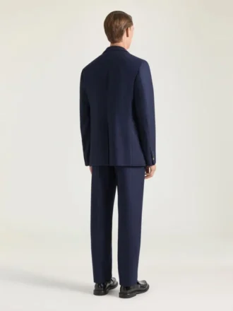 Single-Breasted Deconstructed Jacket in Flannel