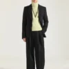 Single-Breasted Fitted Jacket in Wool Single-Breasted Fitted Jacket in Wool