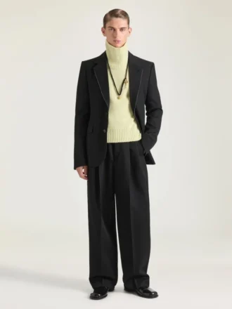 Single-Breasted Fitted Jacket in Wool Single-Breasted Fitted Jacket in Wool