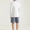 Single-Breasted Fitted Jacket in Wool and Mohair