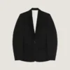 Single-Breasted Form Fit Jacket in Wool Single-Breasted Form Fit Jacket in Wool