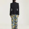 Pyjama Pants in Viscose with Floral Print