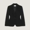 Single-Breasted Jacket in Crepe Cady Single-Breasted Jacket in Crepe Cady