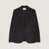 Single-Breasted Striped Jacket in Wool Single-Breasted Striped Jacket in Wool
