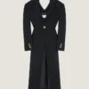Slashed Coat in Wool Slashed Coat in Wool