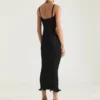 Slashed Dress in Rib