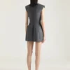 Sleeveless Tailored Dress in Wool