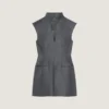 Sleeveless Tailored Dress in Wool