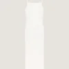Sliced Long Dress in Crepe Cady Sliced Long Dress in Crepe Cady