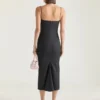 Sliced Midi Dress in Wool Sliced Midi Dress in Wool