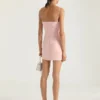 Sliced Mini Dress in Crepe Cady Sliced Mini Dress in Crepe Cady
